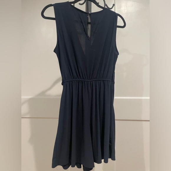 Emma & Michele Navy blue wrap romper - sz Small - Picture 3 of 3
